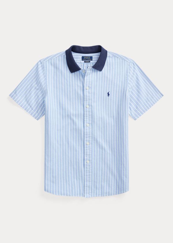 Men's Polo Ralph Lauren Classic Fit Polo Collar Oxford Shirt | 349621WDO